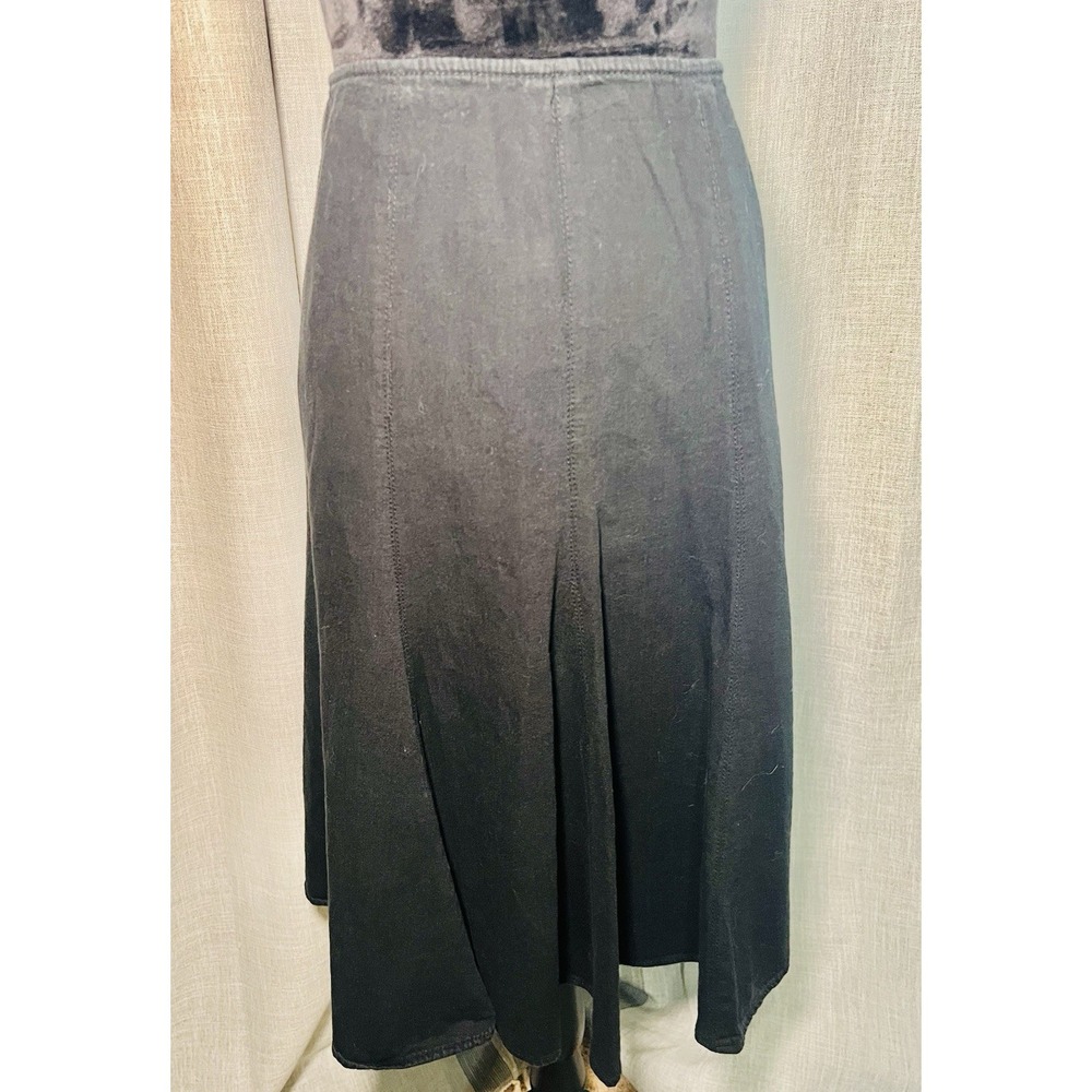 Ralph Lauren Skirt Womens Size 10 - Black Flared A Line - 100% Cotton - 90's Y2K